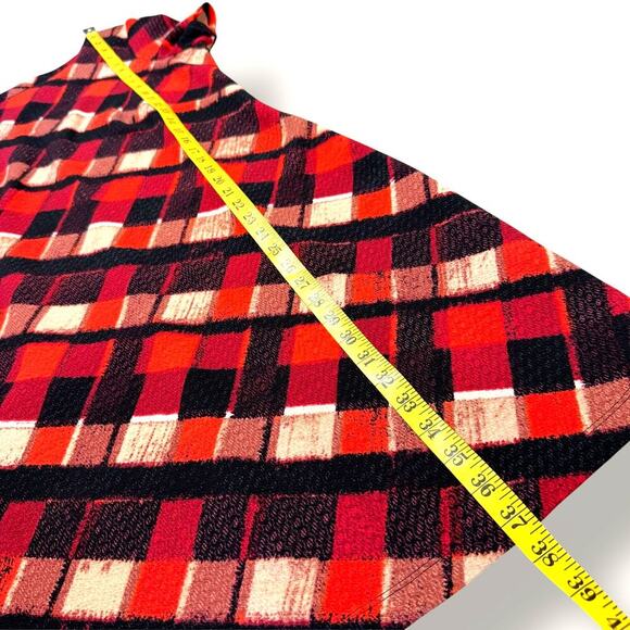 Perceptions NY Geometric Short Sleeves Stretchy Shift Tee Dress Pullover Size 8 - Picture 11 of 12